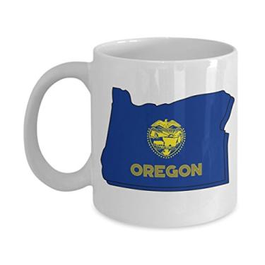 Imagem de Caneca Oregon – Caneca de café de cacau quente divertido – ideia de de Natal