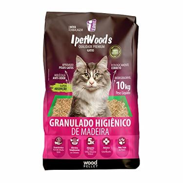 Imagem de GRANULADO HIGIÊNICO DE MADEIRA IPET WOOD'S P/Gatos 10KG