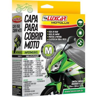 Imagem de Capa Para Cobrir Motocicleta - M - Motolux Luxcar Médio