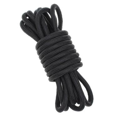 Imagem de Meada de Corda Trançada 100% Polipropileno 8mm x 20mt Preta - Rodeo West 28376