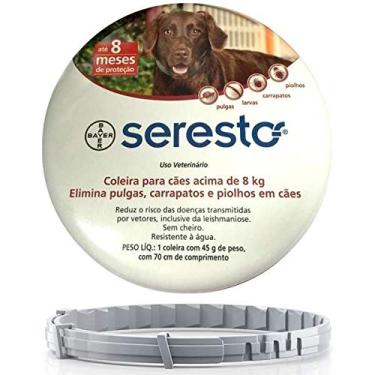 Imagem de Coleira Antipulgas e Carrapatos Bayer Seresto para Cães acima de 8kg - Unidade