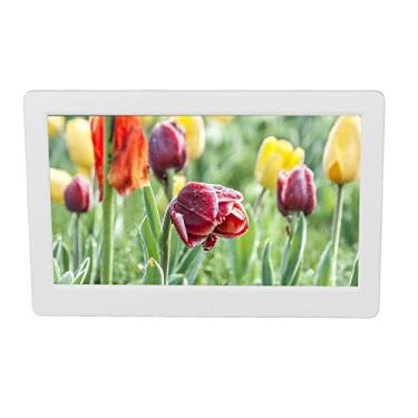 Imagem de Porta-retratos Digital, Reprodução de Música de Fundo 100-240 V HD Porta-retratos Digital de 10 Polegadas Função de Armazenamento Poderosa Controle Remoto Inteligente para