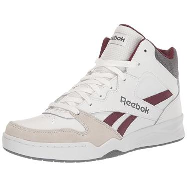 Imagem de Reebok Tênis masculino Royal Bb4500 Hi-2, Branco/marrom clássico/cinza puro, 9