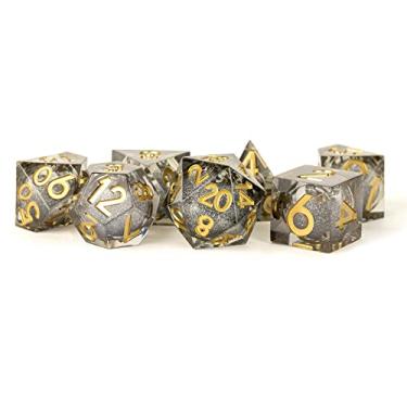 Imagem de FanRoll by Metallic Dice Games Vanishing Oil Elixir Liquid Core DND Dice Set, Role Playing Game Dice for Dungeons and Dragons