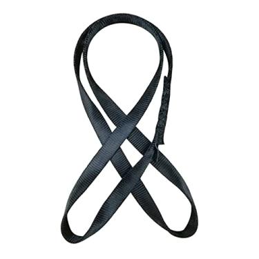 Imagem de YIJU Corredores com estilingue de nylon 18 mm. Corda de escalada de para leve, Preto, 60cm