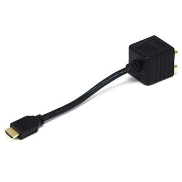 Imagem de Monoprice 102521 HDMI macho para DVI-D fêmea x 2 cabos divisor de vídeo