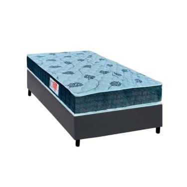 Imagem de Conjunto Box Solteiro: Colchão Espuma Orthoflex D45 Comfortpedic + Base CRC Courano Gray(88x188)