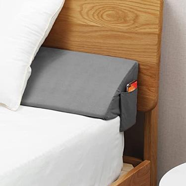 Imagem de Vekkia Travesseiro Queen Bed Wedge para cabeceira, enchimento de espaço de 0 a 15 cm co...