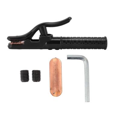 Imagem de Suporte de Eletrodo 800A Alicate de Fixação de Mandíbula Resistente Braçadeira de Máquina de Solda para Eletrodos, Adequado para Cabos de 10-20 Pés, Feito de Material de Cobre