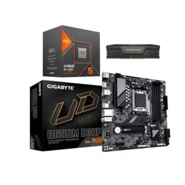 Imagem de TOTAL INFO Kit Upgrade AMD Ryzen 5 8600G + B650M D3HP Gigabyte + 16GB 5200MHz DDR5