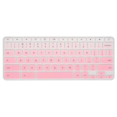 Imagem de Capa de teclado para Acer Chromebook Spin 11 311 C733 CP311 511 512/Chromebook 11 CB3-131 CB3-132 CB5-132T/Chromebook Spin CP713 CB5-312T/Acer Chromebook 14 38.1 cm - Rosa gradual