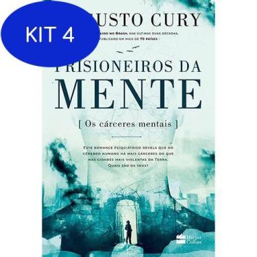 Imagem de Kit 4 Livro Prisioneiros Da Mente Augusto Cury - Casa Dos Livros