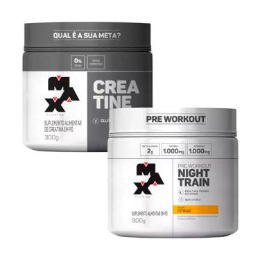 Imagem de Kit Night Train + Creatina 300g - Max Titanium (Citrus)