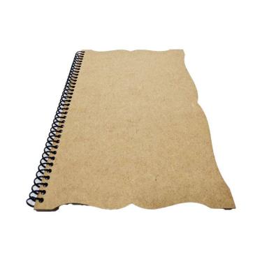 Imagem de Caderno grande 98 folhas trabalhado capa mdf