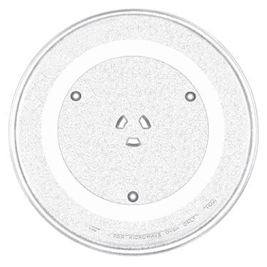 Imagem de Bandeja de vidro para mesa giratória de micro-ondas de 35,5 cm da Beaquicy - Substituição de placa de micro-ondas de 36,5 cm para micro-ondas GE - Substitui DE74-20002B WB49X10063 DE74-20002A