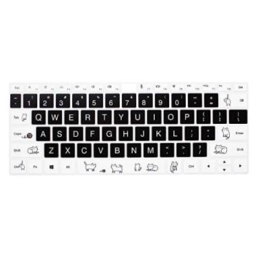 Imagem de HRH Capa protetora ultrafina de silicone macio para teclado Huawei MateBook X Pro 35.3 cm (versão 2018) para MateBook 35.6 cm 2019 X PRO Skin protetora, cem gatinhos