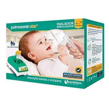 Imagem de Inalador/Nebulizador Ultrassônico Pulmosonic Star, Soniclear, Verde/Branco -Modelo variado, 1 unidade