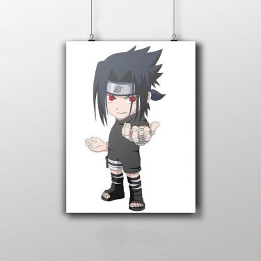 Imagem de Placa Decorativa Sasuke Uchiha - Naruto Clássico Infantil
