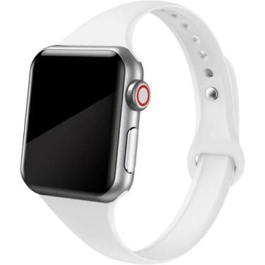 Imagem de Pulseira Sport Slim Compatível com Apple Watch - Baú do Viking, Branco