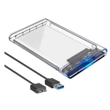 Imagem de Gaveta Externa Case P/ HD de Notebook Sata 2,5 3.0 Transparente CS-U3T