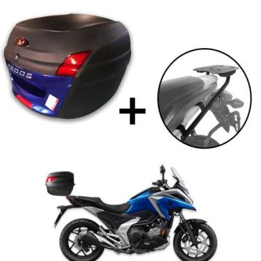 Imagem de Baú 34 litros Awa Proos com Bagageiro para NC 700 750X 2013-2015, Azul