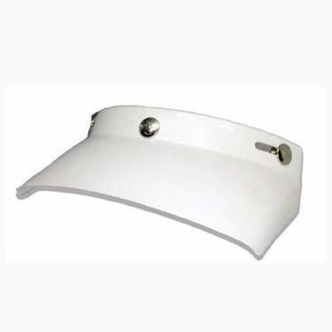Imagem de Pala Aba Capacete Taurus Wind Piruzinho Branca Lisa - Polivisor