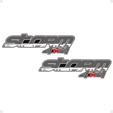 Imagem de Adesivo Branco Storm 4x4 Compatível Com Ranger 2007/2009 - SPORTINOX