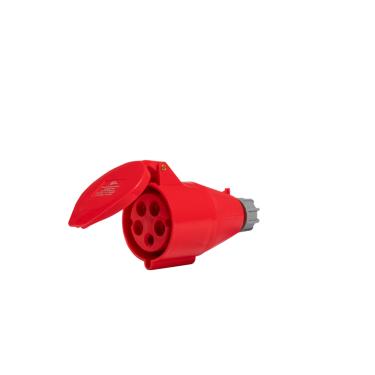 Imagem de Acoplamento Móvel Industrial 3P+N+T 32A 6H 380V Vermelho