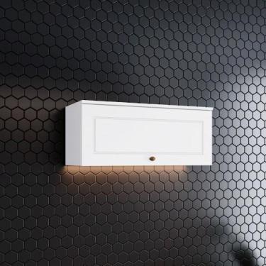 Imagem de Armário Aéreo 1 Porta Basculante 80 Cm Amy Casa 812, Branco HP