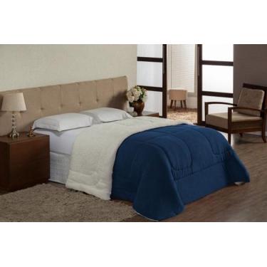 Imagem de Coberdrom Queen Size Dupla Face Sherpa com Mantinha - Davy Enxovais, M