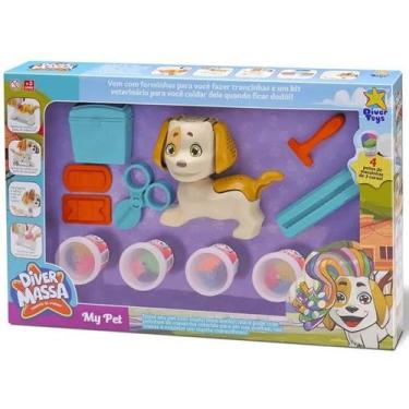 Imagem de Diver Massa MY PET Massinha e Tinta para Colorir - Divertoys