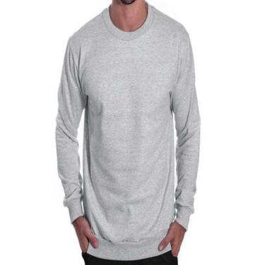 Imagem de Blusa Moletom Felpado Básica Adulto Masculino - Wju Jeans, Cinza