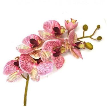 Imagem de Haste de Orquídea Phalaenopsis Toque Real 3D X7 75cm - ZAGO INTERIORES