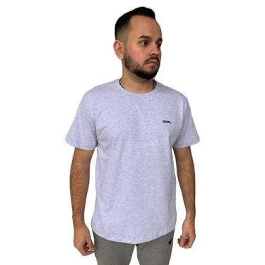 Imagem de Camiseta Masculina Gola Careca Basica com Estampa Fatal Surf, Cinza, G