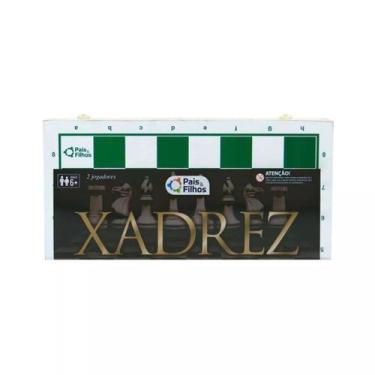 Imagem de Jogo de Xadrez Estojo em Madeira 32 Peças 40cmx40cm Pais e Filhos - Pa