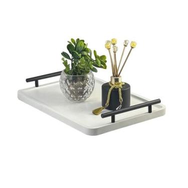 Imagem de Bandeja Cantinho do Café Decorativa Para Servir Bebidas 28x40 - Maraka