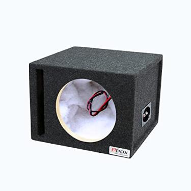 Imagem de Caixa de alto-falante Bbox Car Pro Audio de 25,4 cm com ventilação única para subwoofer/caixa de alto-falante MDF de alta qualidade – terminais de alto-falante com acabamento em níquel Cabos de áudio