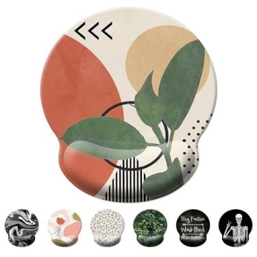 Imagem de Mouse pad suporte de pulso, mouse pad ergonômico com descanso de pulso, mousepad confortável com descanso de pulso suave, mouse pads para alívio da dor para base antiderrapante, computador, laptop,