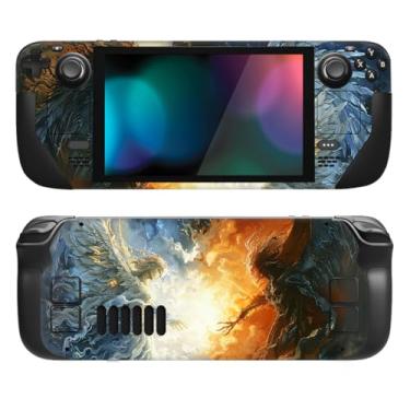 Imagem de PlayVital Conjunto completo de decalque de película protetora para Steam Deck LCD, adesivos personalizados capa de vinil para Steam Deck OLED - Clash