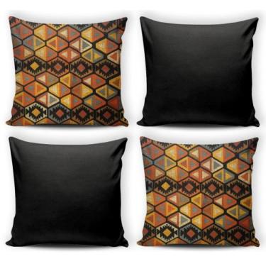 Imagem de Kit C/ 4 Capas P/ Almofadas Decorativas Colorida 48x48 - JZ Enxovais ,