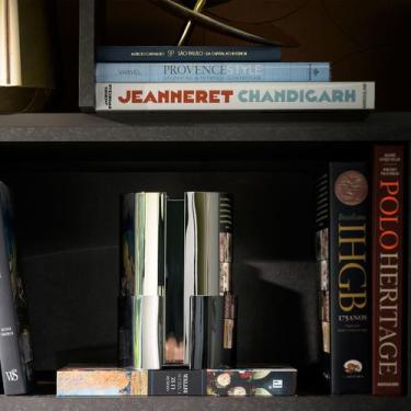 Imagem de Vaso Poiesis Pequeno Prata com Base Grafite - St James