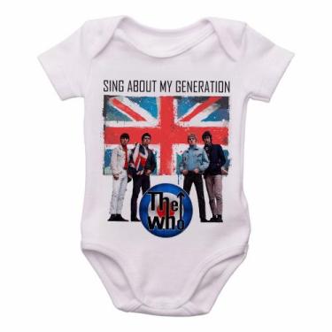 Imagem de body nenê criança roupa bebê The Who Banda - Empório Dutra, M   ( 2-4 