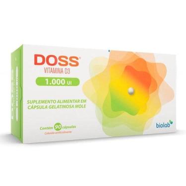 Imagem de Doss (Vitamina D-Colecalciferol) 1000UI c/ 90 Cápsulas