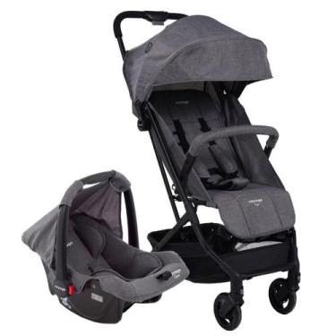 Imagem de Carrinho Bebê Passeio Yupi Duo Pro com bebê conforto Voyage Cinza Mesc