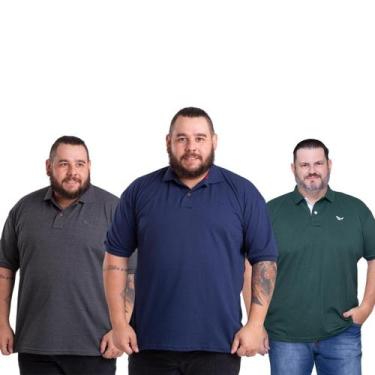 Imagem de 3 Camisa Polo Plus Size Uma Semana de Estilo e Conforto  Compre e Econ