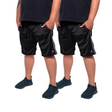 Imagem de Kit 2 Bermuda Plus Size Masculina Short Treino Academia Tamanhos Grand