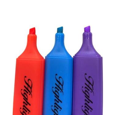 Imagem de KIT 4 Marca Texto de Qualidade Neon Tons Pastéis Sortidos - BDM