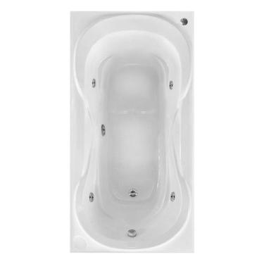 Imagem de Banheira Retangular Osasco com hidro - Brasil Banheiras, 1,60x0,92x0,4