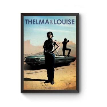 Imagem de Poster Moldurado Car Legends Thelma E Louise Quadro - Fanarte