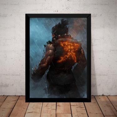 Imagem de Quadro Decorativo Akuma Game Arte Street Fighter - Fanarte